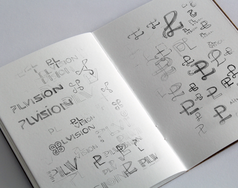 Plvision branding - sketchbook - Qubstudio
