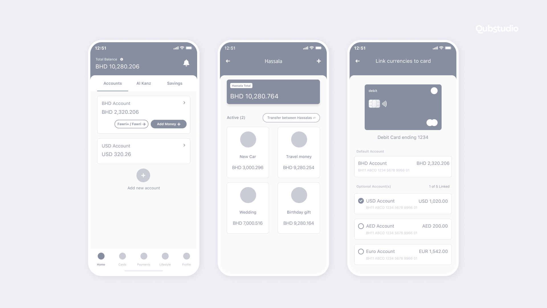 How to Create an Exceptional Financial App Design - Wireframes (2) (1) - Qubstudio