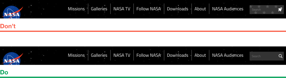 Best UX practices for search interface - 2.4 Nasa.gov - Qubstudio