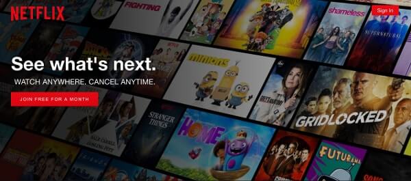 Call-to-Action Examples Netflix