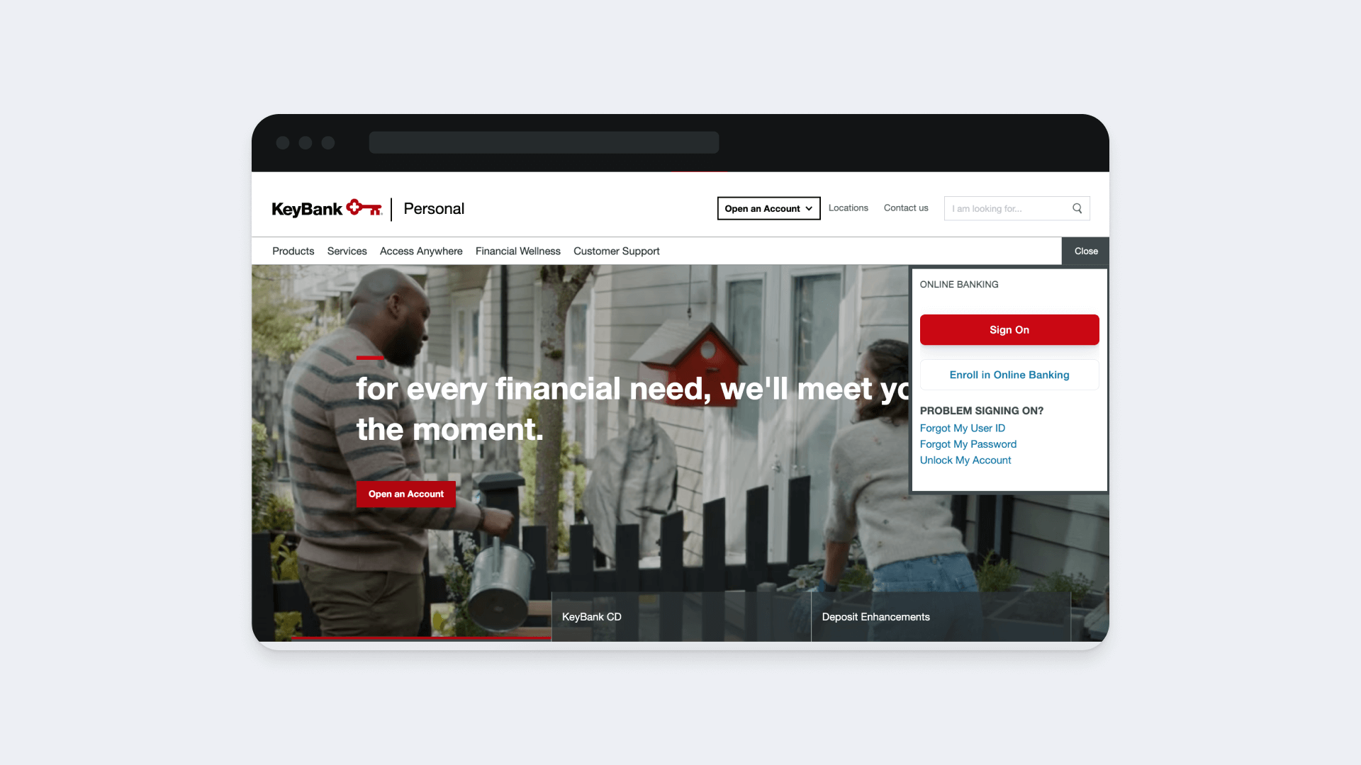 keybank web design