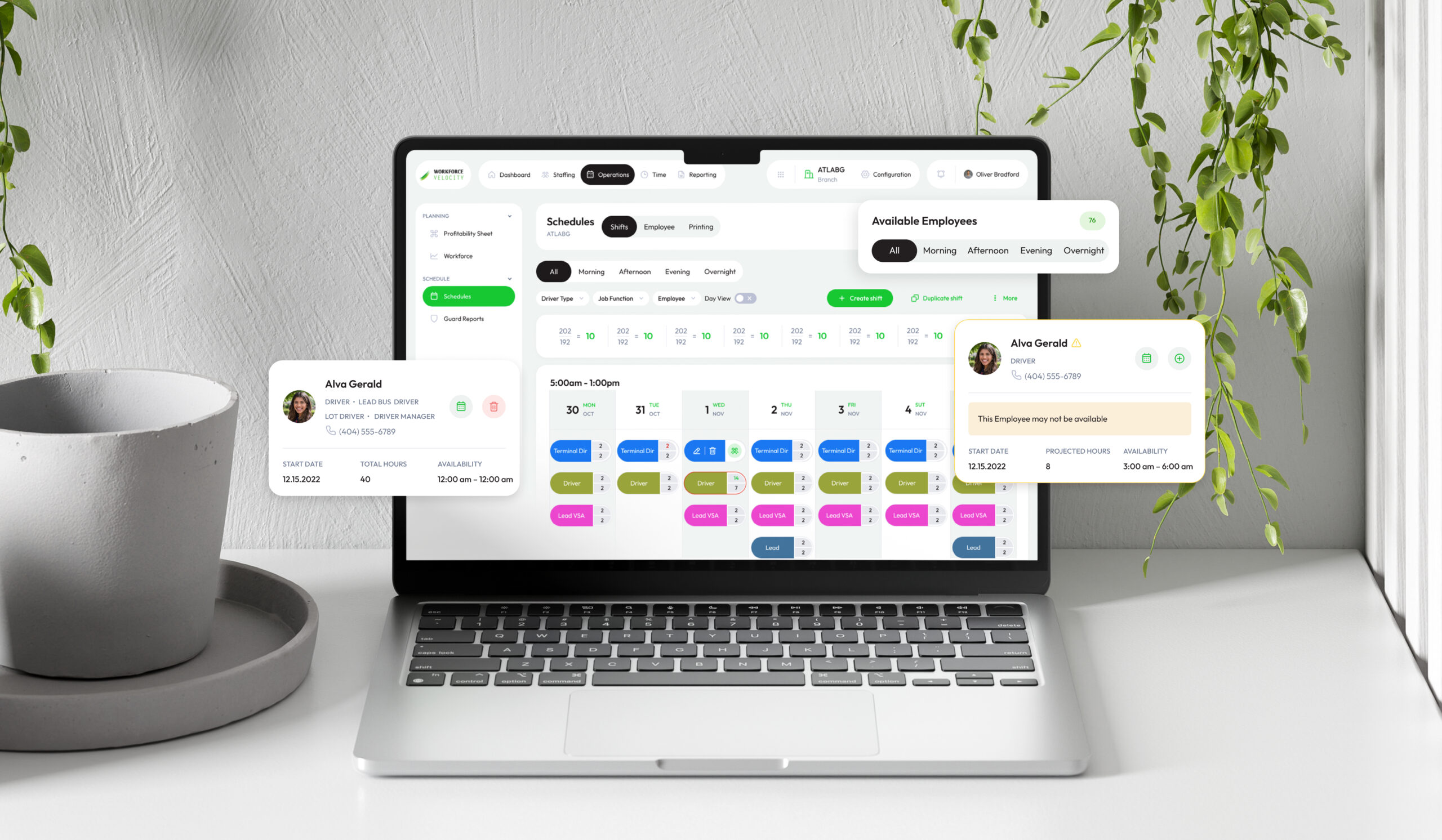 schedules dashboard