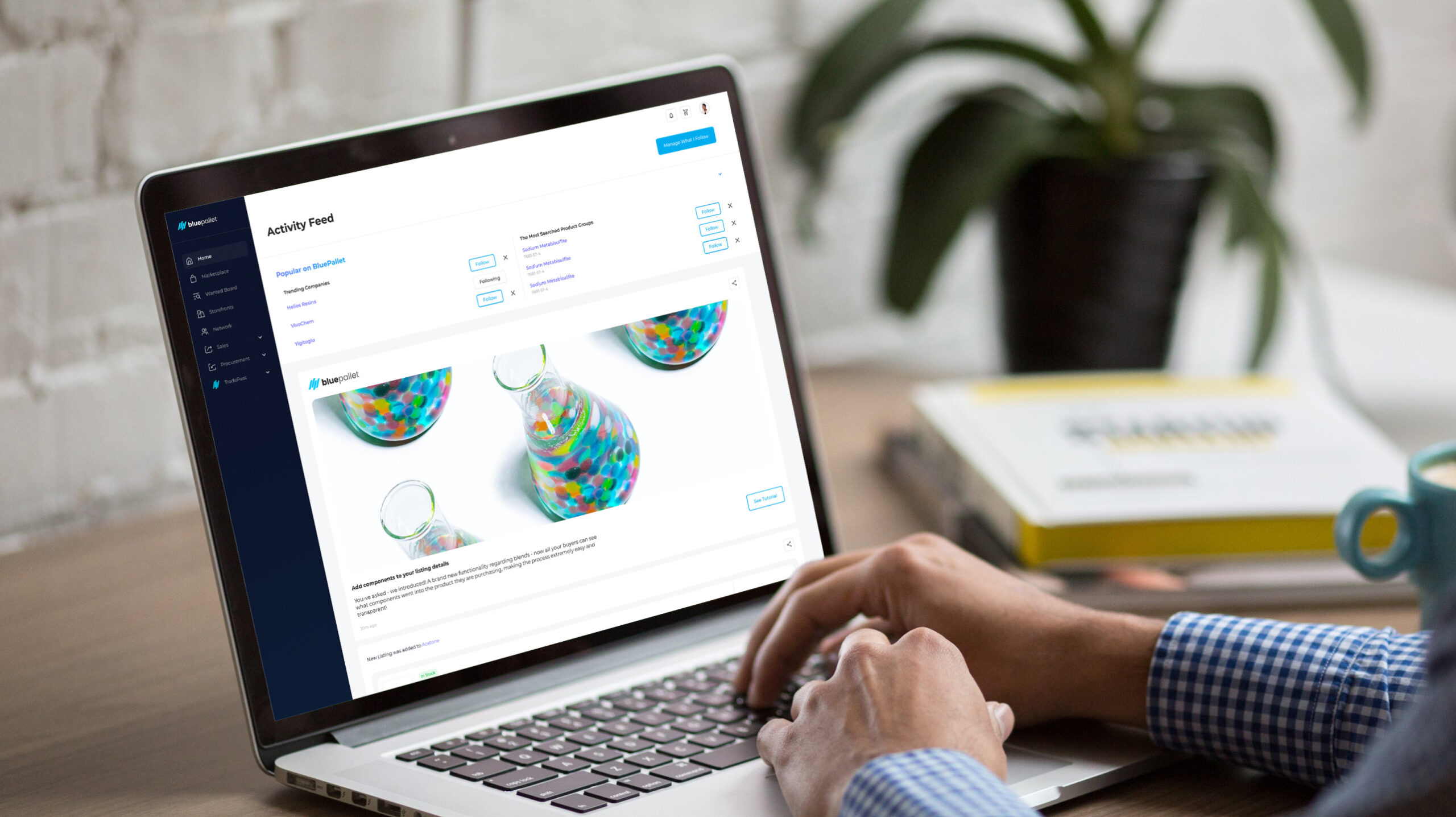 bluepallet e-commerce platform redesign made by qubstudio