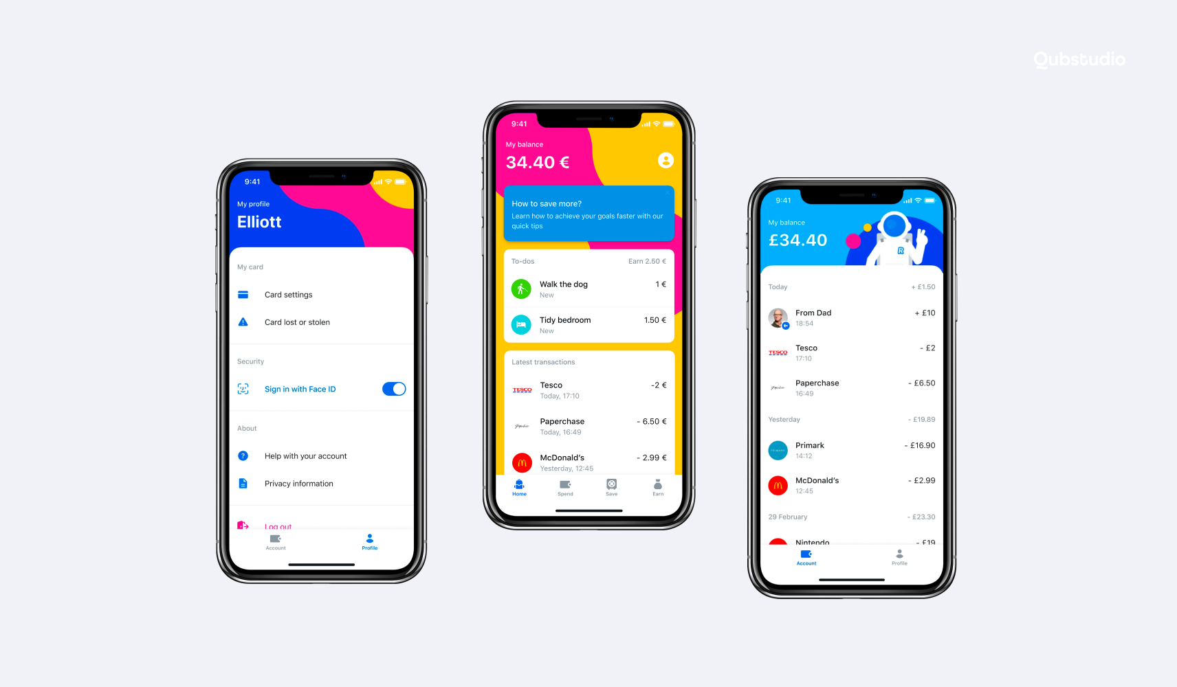 revolut junior screens