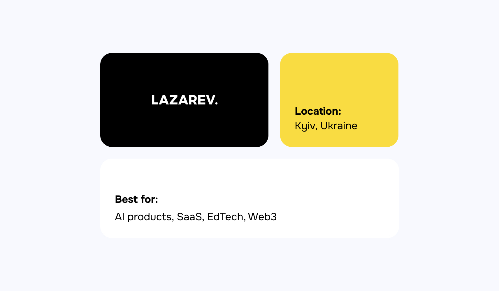 Image: Lazarev Location - Kyiv, Ukraine Best for - AI products, SaaS, EdTech, Web3